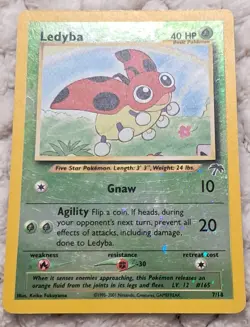 Ledyba Reverse Holo 7/18 Pokemon TCG 2001 Southern Islands Promo Card - Image 1