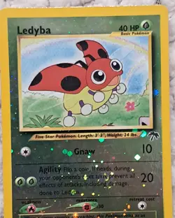 Ledyba Reverse Holo 7/18 Pokemon TCG 2001 Southern Islands Promo Card - Image 4