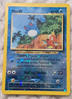 Marill 11/18 Reverse Holo Southern Islands Pokemon - Image 2