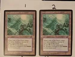 MTG Magic the Gathering Lake of the Dead x 2 Alliances LP Card - Image 1