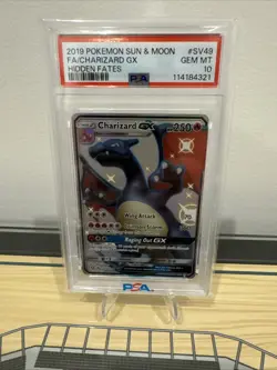 PokÃ©mon TCG Charizard GX Full Art Holo Card Hidden Fates SV49/SV94 - Image 1