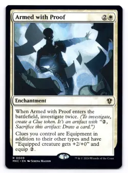 Armed with Proof NM Commander: Murders at Karlov Manor 0009 MTG Regular - Image 1