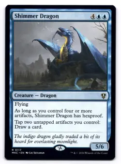 Shimmer Dragon NM Commander: Murders at Karlov Manor 0117 MTG Regular - Image 1