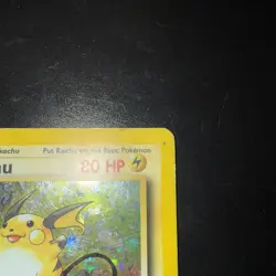 Pokemon TCG Base Set (Shadowless) First Edition Raichu (14/102) Moderate Play - Image 3