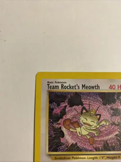 Pokemon Card - Team Rocket's Meowth WOTC Black Star Promo #18 - Image 2