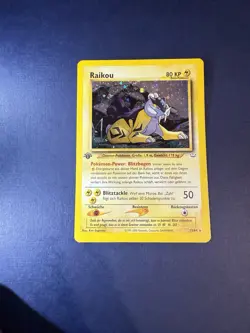 Raikou 13/64 - 1st Edition Holo Rare - Neo Revelation Set - Pokemon TCG Card - Image 2