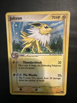 2006 Pokemon POP Series 3 Jolteon Holo #3/17 LP - Image 2
