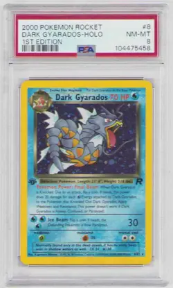 DARK GYARADOS 1ST EDITION HOLO #8 POKEMON TEAM ROCKET #NM-MT 8  2000 - Image 1