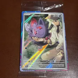 N's Zorua SVP 189, NM Sealed Promo, Scarlet & Violet Journey Together, TCG Card - Image 1
