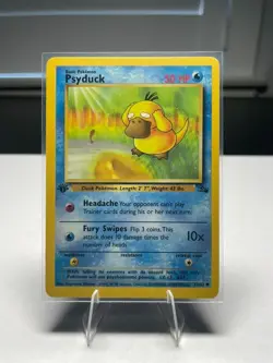 Psyduck 53/62 1st Edition - Fossil Set 1999 WOTC Pokemon Card - LP  - Image 1