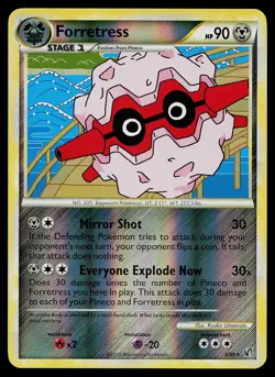 Pokemon Card - Forretress Undaunted 3/90 Reverse Holo - Image 1