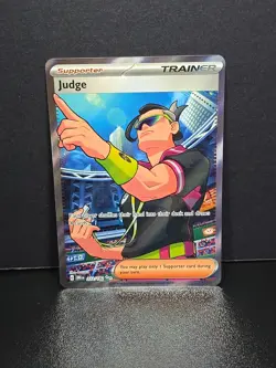 PokÃ©mon TCG: Judge 222/182 Destined Rivals Full Art NM Pokemon Card - Image 1