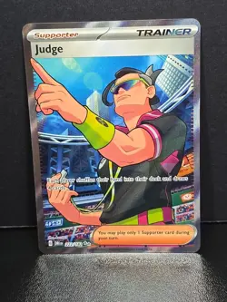 PokÃ©mon TCG: Judge 222/182 Destined Rivals Full Art NM Pokemon Card - Image 3