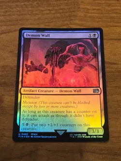 Magic the Gathering MTG - Demon Wall - FIN 97 - FOIL - Image 1