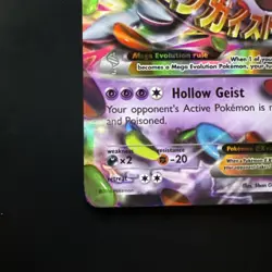Mega Gengar EX XY#XY166 Pokemon Card TCG Shiny - Image 6