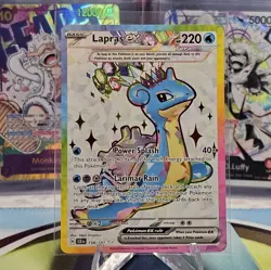 Lapras ex 158/142 Stellar Crown Ultra Rare Full Art Pokemon - Image 1