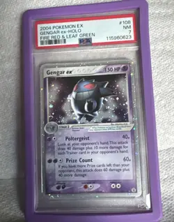 Pokemon Gengar EX Holo Card 108/112 FireRed & LeafGreen Psa7 - Image 2