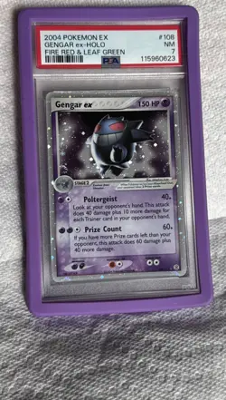 Pokemon Gengar EX Holo Card 108/112 FireRed & LeafGreen Psa7 - Image 5