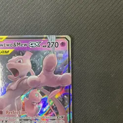 Mewtwo & Mew GX 71/236 Tag Team Ultra Rare Unified Minds Pokemon Card NM - Image 4