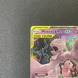 Mewtwo & Mew GX 71/236 Tag Team Ultra Rare Unified Minds Pokemon Card NM - Image 5