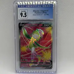 CGC Graded 9.5 GEM MINT Hisuian Lilligant V 162/189 Astral Radiance Pokemon Card - Image 1