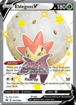Eldegoss v SWSH084 Sword & Shield Black Star Promo PokÃ©mon TCG Card NM Condition - Image 1