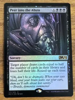 MTG Core Set 21, Peer into the Abyss - Foil - Image 1