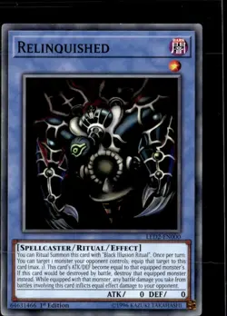 Yugioh Relinquished LED2-EN000 Common 1st Edition LP - Image 1