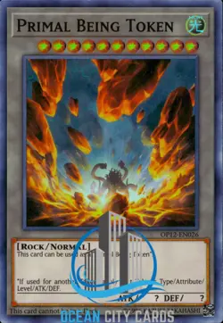 Yugioh Primal Being Token OP12-EN026 Super Rare - Image 1