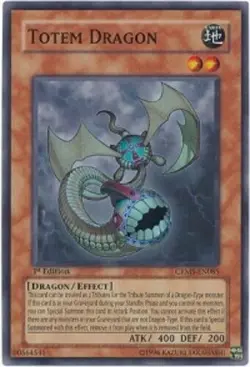 Yugioh! MP Totem Dragon - CRMS-EN085 - Super Rare - Unlimited Edition Moderately - Image 1