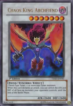 Yugioh! LP Chaos King Archfiend - TSHD-EN041 - Ultra Rare - 1st Edition Lightly - Image 1
