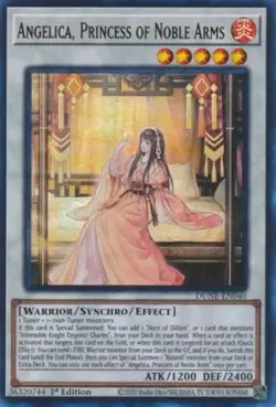 Yugioh! LP Angelica, Princess of Noble Arms - DUNE-EN040 - Ultra Rare - 1st Edit - Image 2