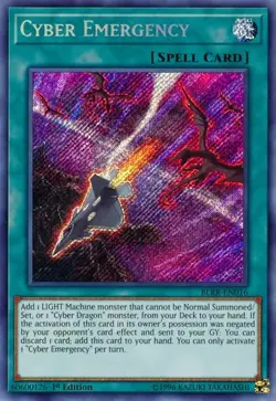 Cyber Emergency - BLRR-EN016 - Secret Rare - 1st Edition Yugioh - Image 2