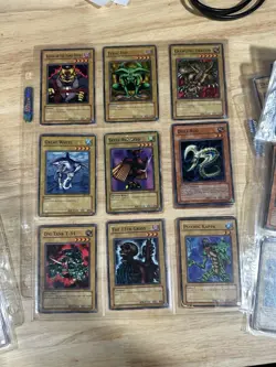 Yu-Gi-Oh! 1996 Binder Sheets With Cards - Image 3