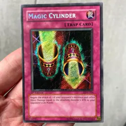 Yu-Gi-Oh! Magic Cylinder LON-104 Secret Rare foil shift misprint 1st edition - Image 1