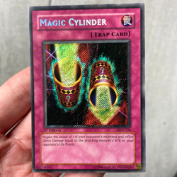 Yu-Gi-Oh! Magic Cylinder LON-104 Secret Rare foil shift misprint 1st edition - Image 5