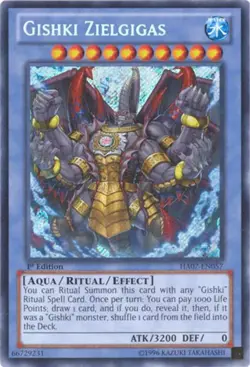 Yu-Gi-Oh Card - HA07-EN057 - GISHKI ZIELGIGAS (secret rare holo) - NM/Mint - Image 2