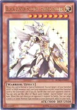 Yu-Gi-Oh Card - BOSH-EN097 - BLACK LUSTER SOLDIER - SACRED SOLDIER (ultra rare) - Image 1
