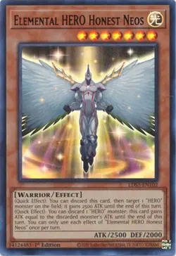 Yu-Gi-Oh Card - LDS3-EN102 - ELEMENTAL HERO HONEST NEOS (Red) (ultra rare holo) - Image 1