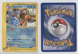 Azumarill Pokemon e-Card Series Aquapolis #4 2002 17dm - Image 3