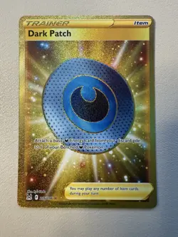 Pokemon TCG Dark Patch-Lost ORIGINS-216/196 Secret Rare Gold Card - Image 1