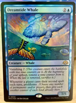 Dreamtide Whale Modern Horizons 3 MH3 LP MTG FOIL - Image 1
