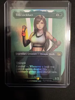 Final Fantasy MTG #0391 Tifa Lockhart Borderless FOIL Unplayed - Image 1