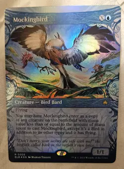Mockingbird FOIL Showcase extended MTG Bloomburrow  - Image 1
