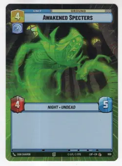 Star Wars Unlimited LotF Hyperspace Foil Card LOF806 Awakened Specters - Image 1