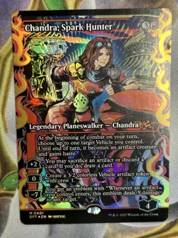  Chandra, Spark Hunter (Showcase) -Foil Near Mint MTG Aetherdrift - Image 1