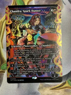  Chandra, Spark Hunter (Showcase) -Foil Near Mint MTG Aetherdrift - Image 2