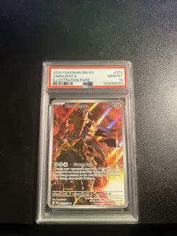 2025 POKEMON DRI EN-DESTINED RIVALS ILLUSTRATION RARE #201 ZAMAZENTA PSA 10 - Image 1