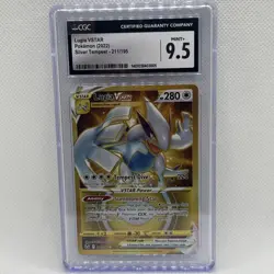 CGC 9.5 Mint Lugia Gold VSTAR 211/195 2022 Silver Tempest Pokemon - Image 1