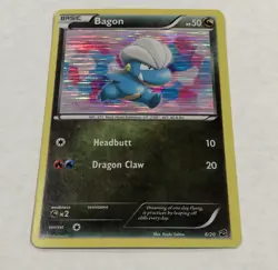 PokÃ©mon BAGON Card 6/20 Holo Rare Dragon Vault LP Unlimited Light Play English - Image 2
